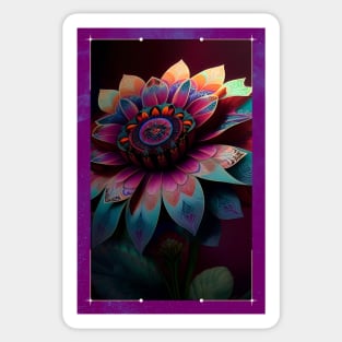 Colorful Mandala Sunflower Sticker